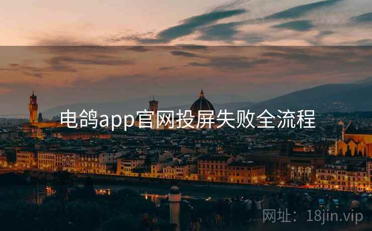 电鸽app官网投屏失败全流程  第1张
