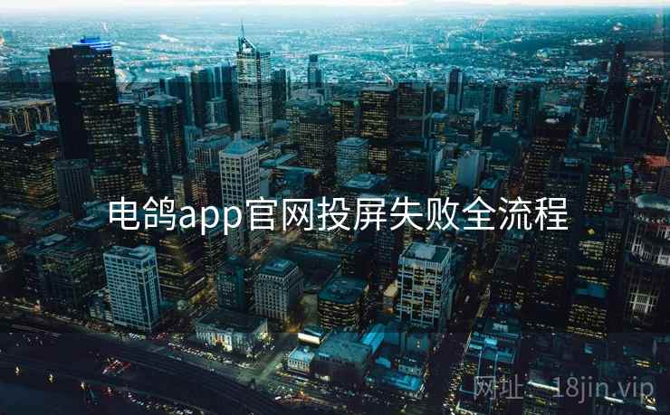 电鸽app官网投屏失败全流程  第2张