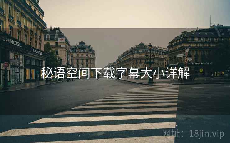 秘语空间下载字幕大小详解  第1张