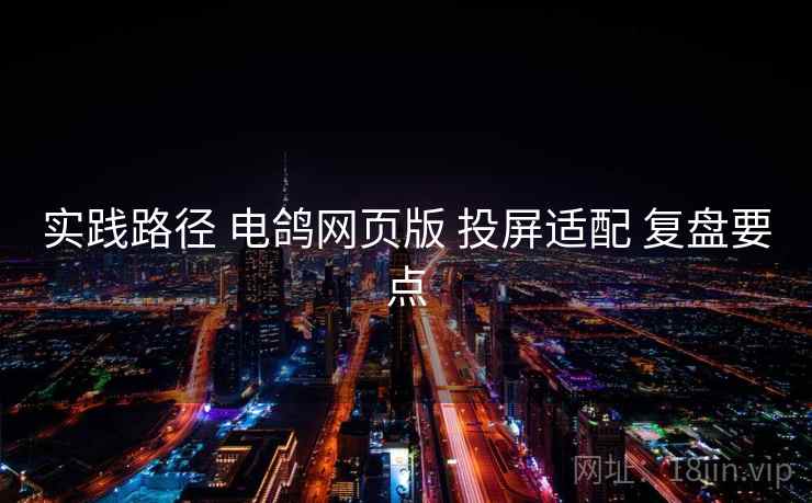 实践路径 电鸽网页版 投屏适配 复盘要点  第2张