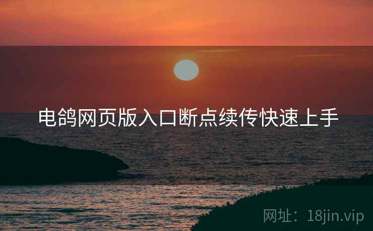 电鸽网页版入口断点续传快速上手  第2张