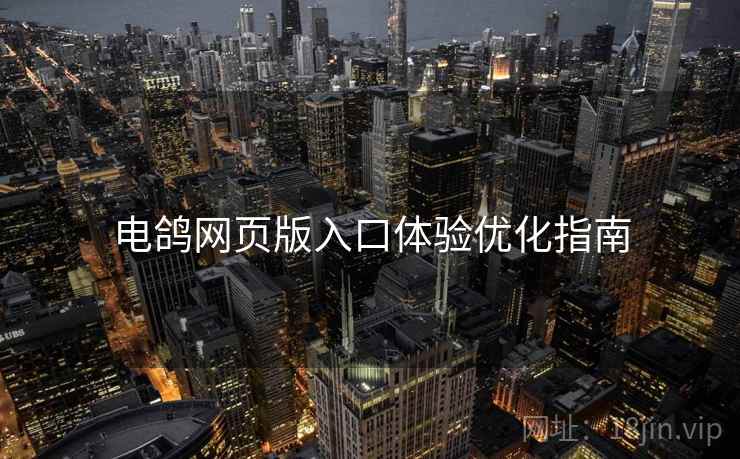 电鸽网页版入口体验优化指南  第2张