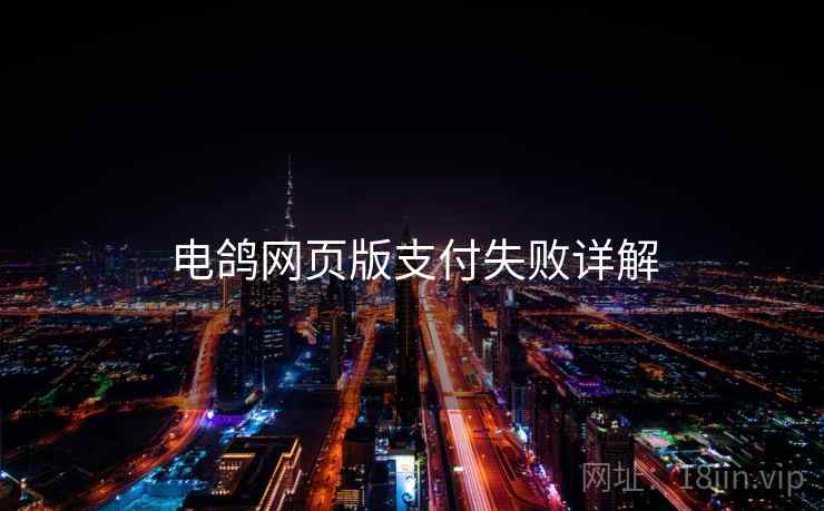 电鸽网页版支付失败详解  第1张