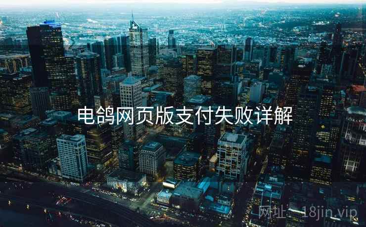电鸽网页版支付失败详解  第2张
