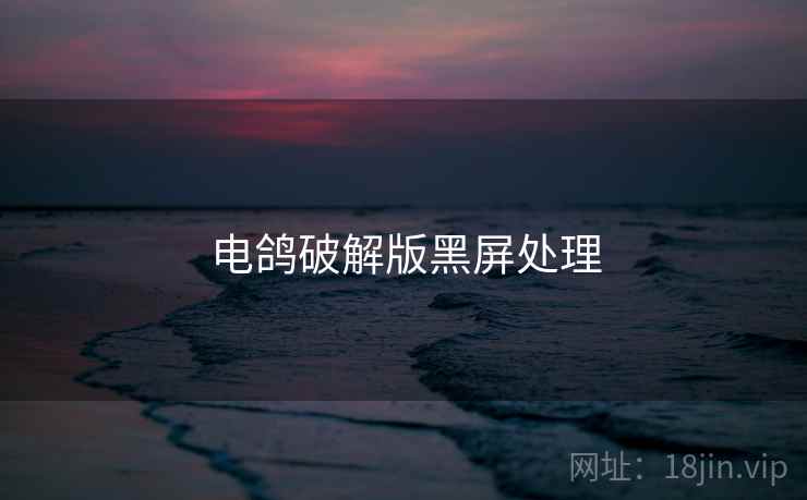 电鸽破解版黑屏处理  第1张