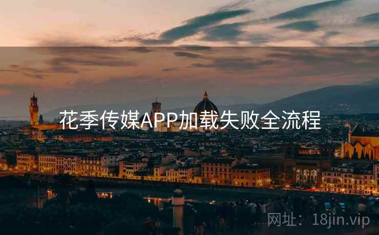 花季传媒APP加载失败全流程  第2张